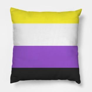 non binary flag Pillow