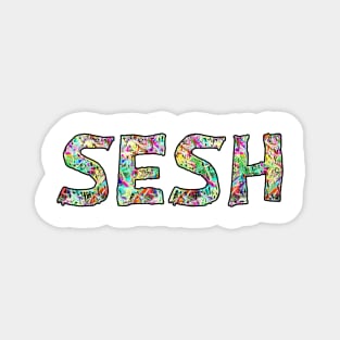 The sesh colour bomb design Magnet