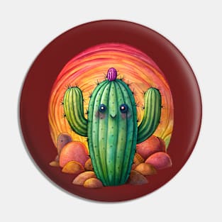 Anime Cactus Pin