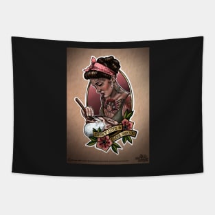 Girly barber Tapestry