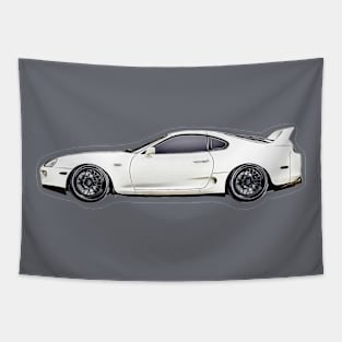 Toyota Supra MK4 Illustration Tapestry