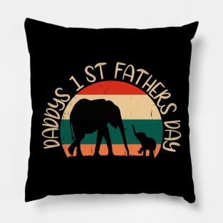 Daddy's 1st Father's Day T-Shirt Pillow