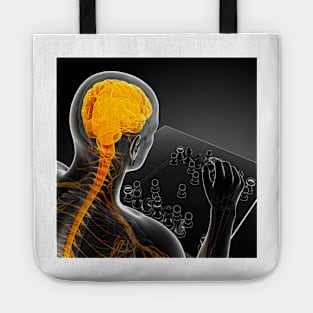 Chess player, artwork (F008/2350) Tote