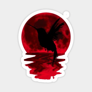 red moon bird Magnet