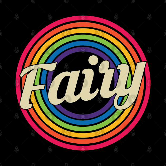 Fairy - Retro Rainbow Style by MaydenArt