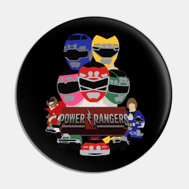 Dynamic Duo Red And Blue Power Rangers In Sync Pin by RonaldEpperlyPrice