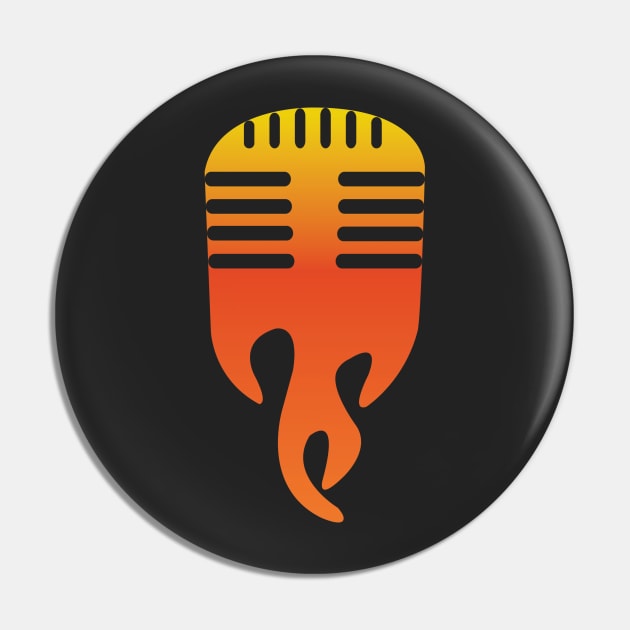 The Midnight Meltdown Microphone Pin by Primetime Gear