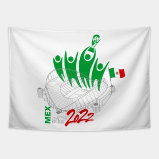 Mexico World Cup Soccer 2022 Tapestry