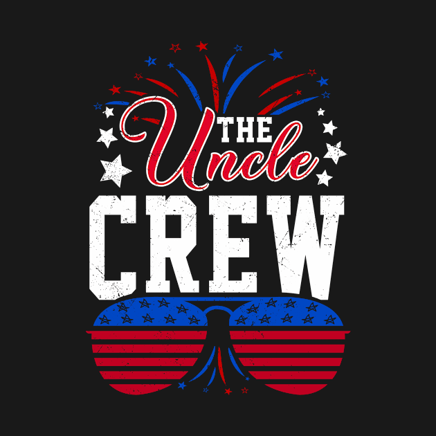 Uncle Crew 4Th Of July Patriotic American Family Matching by ElisamaAmarezw
