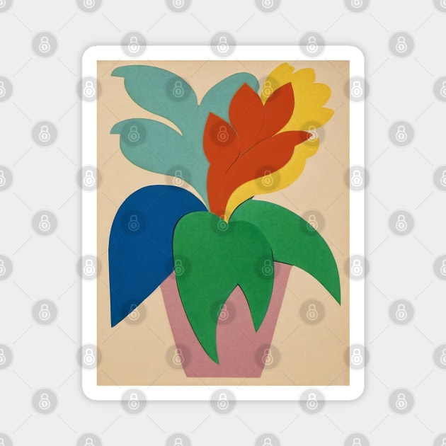 Vase of Flowers Magnet by Walter WhatsHisFace