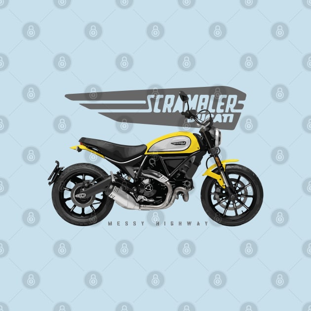 Ducati Scrambler Icon 19 yellow, sl by MessyHighway