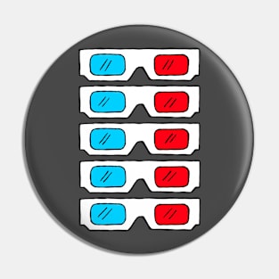 3D Glasses Pin