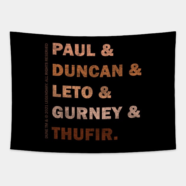 Dune name list Tapestry by valentinahramov