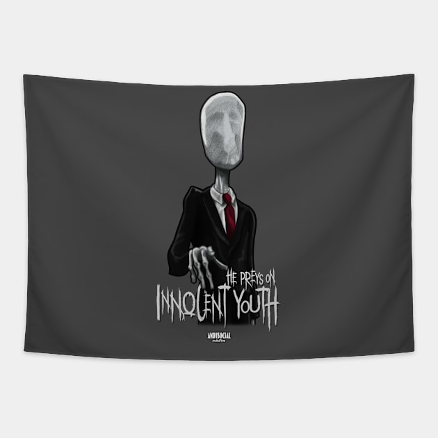 Slenderman Tapestry by AndysocialIndustries