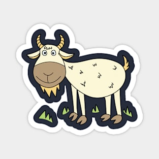 funny cute goat Magnet