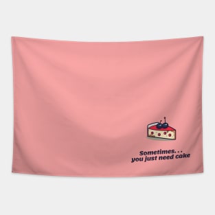 Sometimes you just need cake - minimal Tapestry