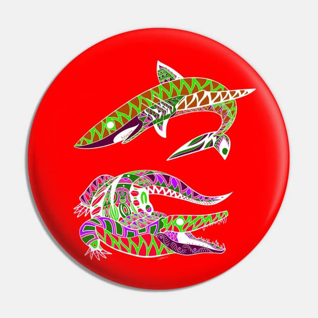 king of the wild the shark and the alligator Pin by jorge_lebeau