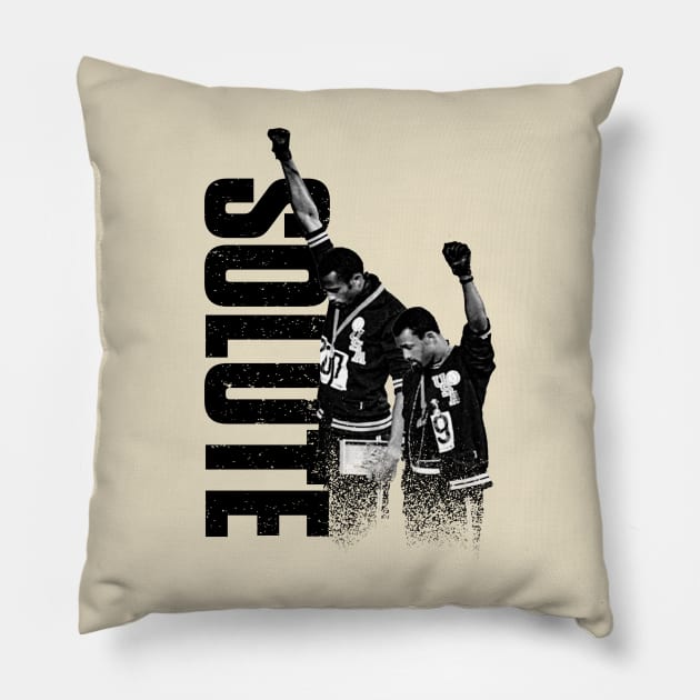 1968 Olympics salute Pillow by Voyant Studio