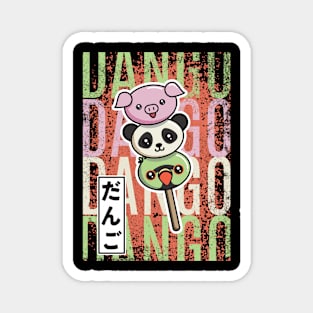 Dango pig panda parrot Magnet