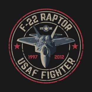 F22 Raptor USAF Fighter Jet T-Shirt