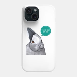 Customer Service Bunny Phone Case