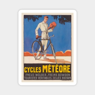 Cycles Météore France Vintage Poster 1926 Magnet