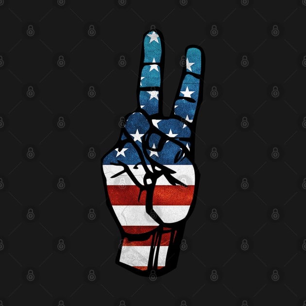 Peace hand patriotic, 4th of July, Peace sign, flag clipart, happy 4th of July by VikiShop