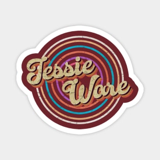 vintage circle line color Jessie Ware Magnet