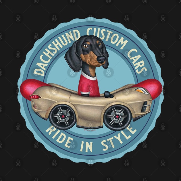 Dachshund Custom Cars by Danny Gordon Art