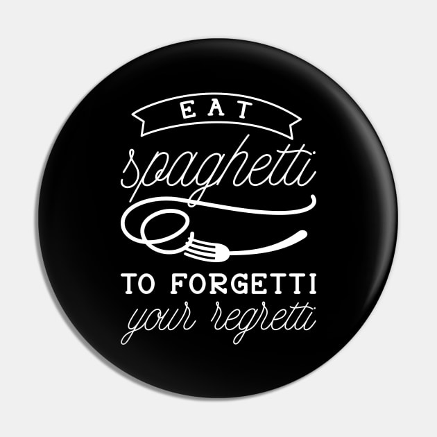 Eat Spaghetti Pin by LuckyFoxDesigns