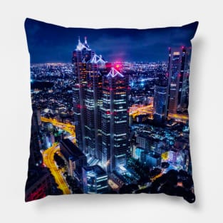 Tokyo at night - Photography Pillow