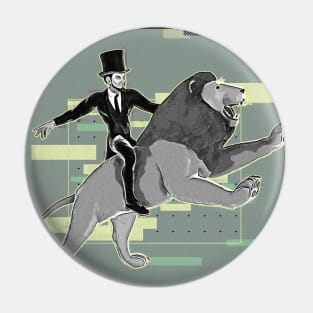 Lincoln X Lion v.2 Pin