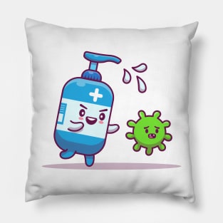 Cute Hand Sanitizer Catch Up Virus Pillow