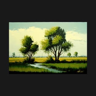 Oil Landscape claude Monet - Nature T-Shirt