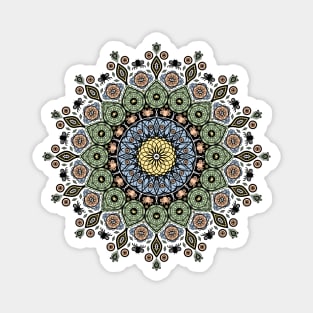 Symmetry 1 [black, green, yellow, red, blue, white] Magnet