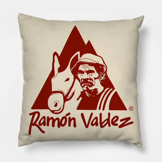 Juan Ramon Valdez Don Ramón Chavo del 8 Chapulin Colorado Pillow by Juandamurai