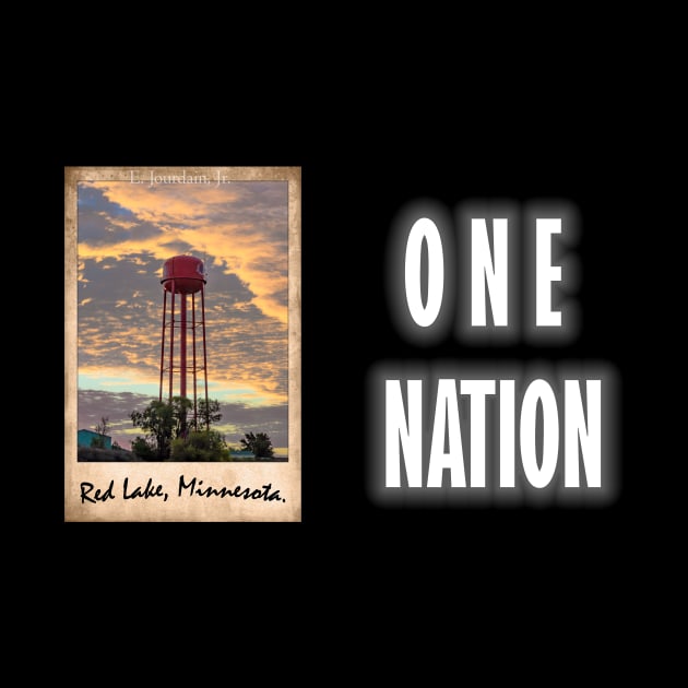 ONE NATION RL Water Tower Vintage Polaroid MUG (black color) by ejourdainjr