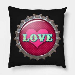 LOVE Bottle Cap | Romantic Valentine Sticker by Cherie(c)2022 Pillow