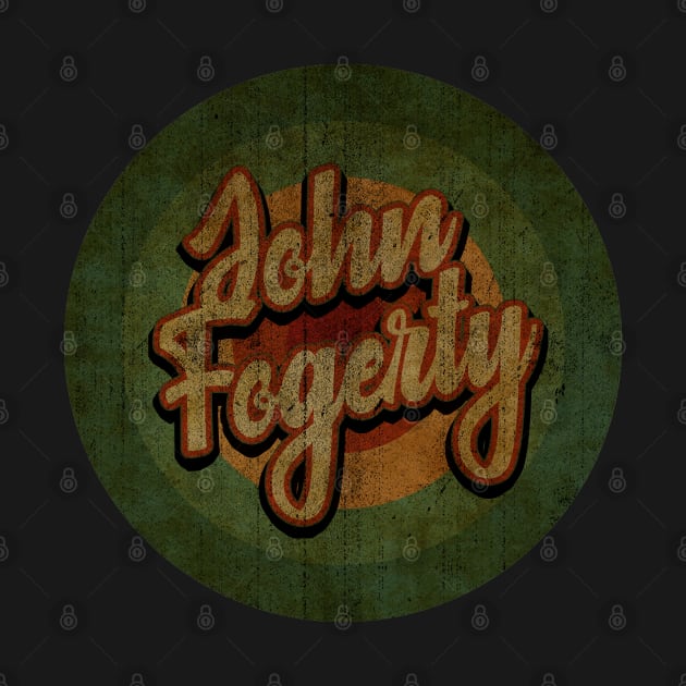 Circle Retro Vintage John Fogerty 80s by Jokowow