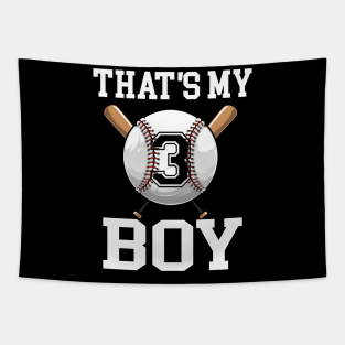 That's My Boy #3 Baseball Jersey 3 Niche Baseball Dad Father's Day Tapestry