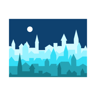 City under the moonlight T-Shirt