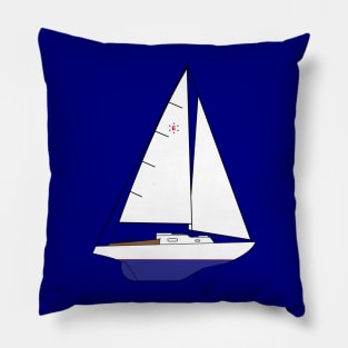 Pearson Ensign Sailboat Pillow