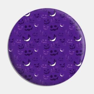 Spooky Faces Pattern Pin