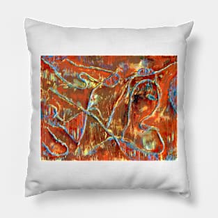 Fire Dancing Abstract Pillow