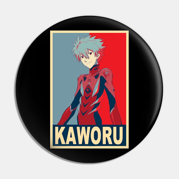 Kaworu Poster - evangelion Pin by Jack Jackson