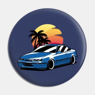 Blue Opel Calibra Classic Coupe Pin