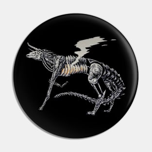 Cyborg demon horse Pin