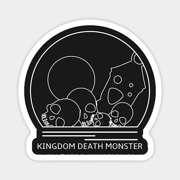 Kingdom Death Monster Minimalist Line Drawing - Board Game Inspired Graphic - Tabletop Gaming  - BGG Magnet by MeepleDesign