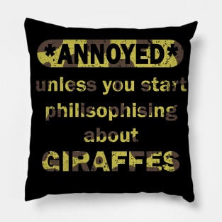 Giraffe Giraffes Jungle Africa Animal Baby Gift Idea Pillow