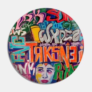 TRKSNEi Graffiti Pin